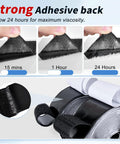 Strong adhesive 2 Inch Wide Hook And Loop Strips with adhesive backing shown over time, close-up of nylon tape rolls