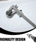 Stainless Steel Retractable Spring Plunger Knurled Grip Indexing Pin Fine Tooth Locking Mechanism For Precision Positioning And Tough Shop Mods Nailed Every Single Time against a background of graph paper with a caliper measuring a bearing.