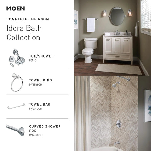 Idora Chrome Two Handle Centerset Bathroom Sink Faucet With Drain Assembly High Arc Spout 4 Inch Centerset in decor setting.