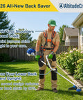 Ergonomic Weed Eater Kit With Long Handle And Cushioned Harness For No Sweat Yard Work Universal Fit for easy landscaping.