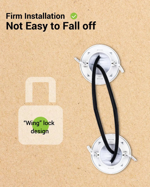 Wall Mounted TV Cable Management Kit With In Wall Pass Through And Drill Attachment highlighting firm installation