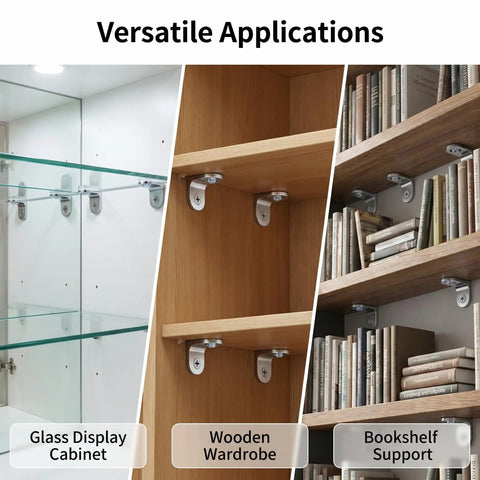 Versatile applications of 5mm Shelf Pegs 16 Pack Screw In Shelf Pins With Clear Cap Built Tough Thickened Zinc Alloy Pins for cabinets