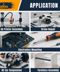 Applications of Rust Proof 304 Stainless Steel Metric Screw Kit M2 To M5 for 3D printer, drone, electronics, RC car, furniture.