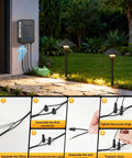 All In One LED Low Voltage Landscape Lighting Kit With Eight Pathway Lights And Transformer One Hundred Foot Wire And Connectors 3000K Waterproof Yard Garden Walkway Lighting For No Fuss Easy DIY Setup installation steps and manual