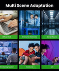 Multi scene adaptation uses for Cat 6 Ethernet Cable 100 Ft Outdoor Indoor 23AWG 10Gbps, including office, server, VR, and more.