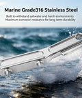 Two Pack Boat Gas Cap Key Stainless Steel 304 Marine Deck Fill And Water Cap Tool For RV Fuel Cap Wrench marine use