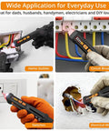 Voltage Tester 12 To 1000V AC Electric Pen With LED Flashlight Non Contact Detection For DIY Home Projects And Go To Pro Electric Work Built In Live Wire Alarm And Easy Audible Alerts testing home outlets, switches, breakers and wiring