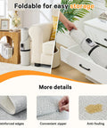 Under Desk Heater For Home Or Office Quiet Portable Space Warmer, rolled and stored in a drawer, showing reinforced edges and zipper