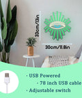 Neon Evil Eye Wall Decor Sign With Dimming LED Green Goth Eyes Bohemian Witchy Bedroom Wall Art USB Powered Neon Light