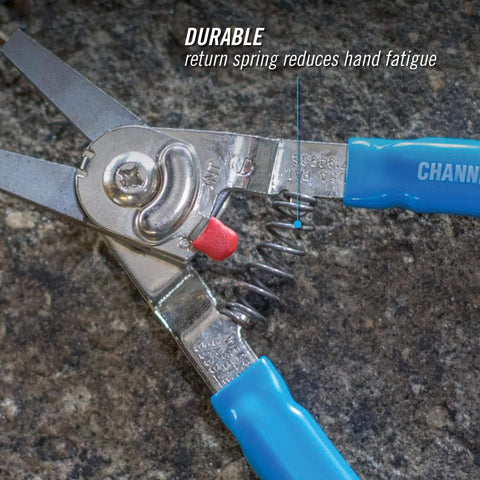 Snap Ring Pliers 927 Pro Grade For Internal And External Circlips Five Tip Set with durable return spring