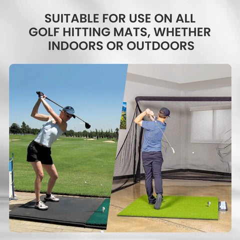 Golfers using Durable Golf Rubber Tees 5 Pack With Mixed Sizes From 1.5 Inch To 3.13 Inch For Indoor And Outdoor Practice