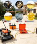 No Sweat All In One Electric Oil Change Extractor Pump Kit 12V 24V showing accepted and rejected fluids for use.