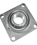 Self Aligning Pillow Block Bearing With 2 Inch Bore 4 Bolt Flange Mounted Solid Square Base Built Tough Durable Chrome Steel UCF211-32