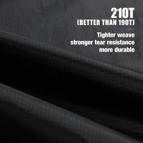 Close-up of 210T ripstop fabric detail used for Ultralight Tent Footprint Tarp 55x87 Inches Waterproof PU2000mm Ground Cloth for Camping