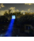 Two Pack LED Tactical Flashlights Water Resistant Military Grade 2000 Lumens spotlight beam in outdoor night setting