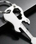 12 In 1 Guitar Themed Keychain Multi Tool With Bottle Opener Screwdrivers Hex Keys And Bike Spoke Wrench Compact EDC Gadget