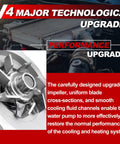 Premium Engine Water Pump With O Ring For Volkswagen Atlas Touareg showing upgraded impeller design for efficiency.