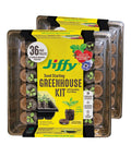 Indoor Seed Starting Kit 2 Pack That Makes Seed Germination A Breeze With 36 Cell Tray 72 Peat Pellets Reusable Plastic Tray Humidity Dome