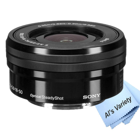 16-50mm lens from ZV-E10 Mirrorless Camera Bundle With 16 to 50mm Kit Lens And Forty Piece Accessory Bundle Including 64GB SD Card LED Light