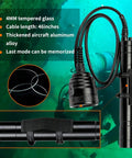 Killer 3000 Lumens Canister Dive Light Kit with Goodman Handle, thickened aluminum, 46-inch cable, 984 ft range, scuba diving use