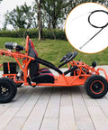 Go-kart with Beefy 71 Inch Throttle Cable Kit Replaces 8252 1390 For Predator 212cc 196cc GX160 GX200 Engines And Go Karts Manco ASW