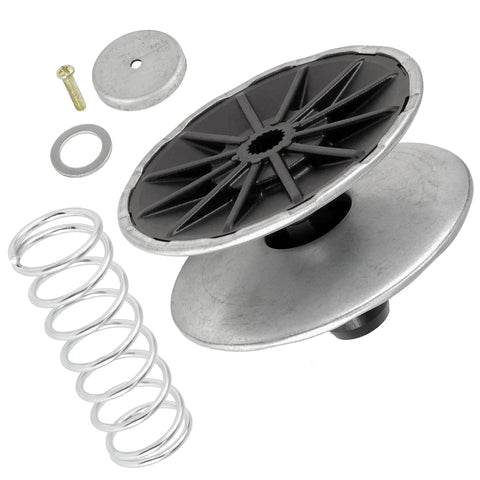 Beefy Secondary Transmission Variator Pulley For John Deere D105 E100 X105 MIA12482 Replacement Part metal components on white