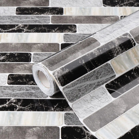 Peel And Stick Backsplash Wallpaper For Kitchen And Bathroom, Waterproof Self Adhesive Removable Tile Contact Paper in roll