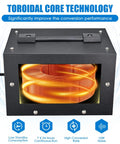 Beast 1000 Watt Step Up And Step Down Voltage Converter with dual outputs showcasing its toroidal core technology for performance