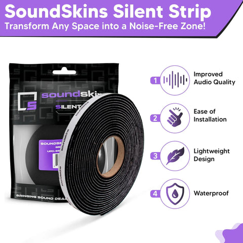 Gotta Have Sound Deadening Foam Tape Closed Cell Acoustic Rubber Insulation Strip For Car Door Seals in packaging, rolls shown.