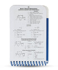 Heavy Duty Machinist Pocket Guide And Machine Shop Handbook with basic thread dimensions chart, spiral-bound, compact size.