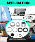 Beefed-Up Trailer Bearing Kit Set With Inner And Outer Bearings for 5200-7000 Lb Axles used in various trailers