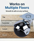 Heavy Duty 2 Inch Ball Casters Without Brake Set Of 4 Chrome Swivel Furniture Wheels on multiple floor types.