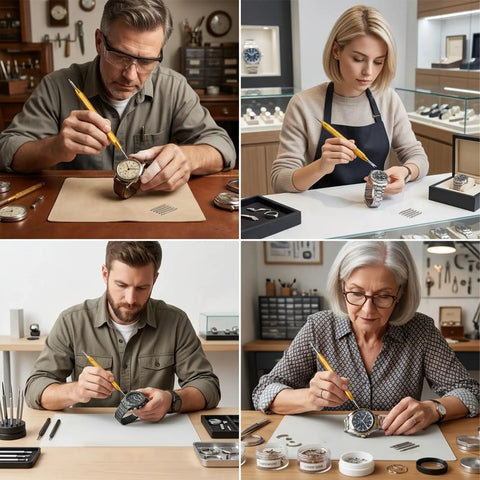 People using Must Have Watch Band Repair Kit With 32 Stainless Steel Pins And A Spring Bar Tool Heavy Duty Replacement Kit