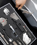 13 Piece Welding Measurement Toolbox Set Stainless Steel Weld Inspection Tools displayed in foam casing