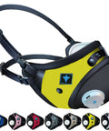 All Day Reusable Air Filtration Mask With Ninety Nine Point Eight Percent Filtration Anti Fogging Up To Fifty Percent Better Breathability 360 Seal With Three Straps Odor And VOC Neutralizing Filter Trusted By First Responders in various colors