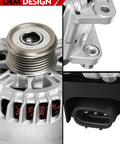 Alternator Replacement For Nissan Rogue Altima Sentra And Rogue Select 2.5L L4 12V 110A Six Groove Pulley Direct Fit