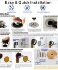 Installation guide for No Sweat Champagne Bronze Universal Tub Drain Conversion Kit with overview of steps and tools needed.