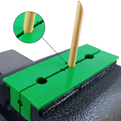 Six Inch Nylon Non Marring Soft Vise Jaws For Bench Vise With Magnetic Easy Install Grooved Design Multi Purpose Jaw Pads For Crafting Woodworking And Metal Projects