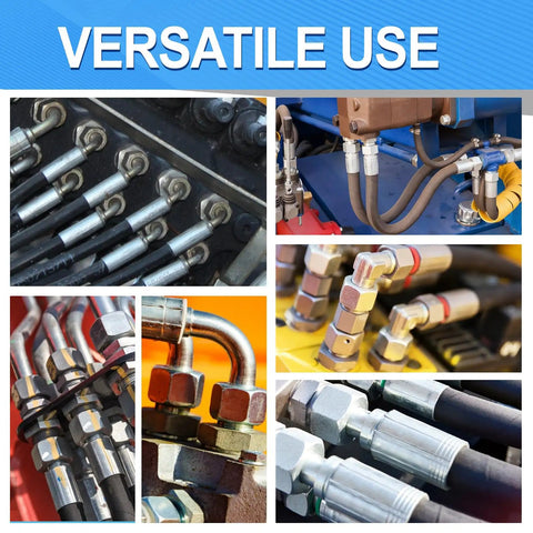 Heavy Duty Electric Hydraulic Hose Crimper Machine With 8 Dies Perfect For Automotive AC And Excavators Crimping Tool connecting hydraulic fittings.