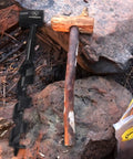 Go To Bushcraft Hand Auger Wrench For Easy Wood Drilling By KOSIBATE With Leather Case Scotch Eye Wood Drill on rocky ground