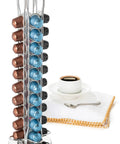 Capsule Spinning Carousel Holder For Espresso Pods, 360 Degree Rotating Coffee Pod Rack With Solid Base, Holds 40 Pods