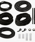 Split Wire Loom Sleeve Master Kit For Vehicles No Chew Cable Management Set with sleeves, ties, and tape