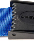 Kos Nylon Weight Belt For Freediving And Scuba, Durable Woven Belt With Quick Release Plastic Buckle, Adjustable Fit, Ideal For Training Or Shore Dives, Blue