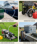 Portable Manual Gas Transfer Pump With Five Eighth Inch High Flow Siphon Hose And Dual PVC Hoses For Quick Gas And Water Transfer, Easy Hand Pump Sucker Tool For Fast Liquid Transfer used for yacht fuel transfer