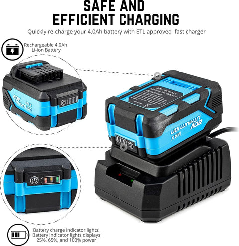 Beast Of A Cordless Rotary Hammer Drill With Brushless Motor SDS Plus 20V Battery And Fast Charger efficient charging setup