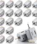 Hella Smooth 20 Pack 130 Type DC Mini Motors 3V To 6V 24000RPM Kickin Spin Micro Engine Kit showing silver metal housing motors.