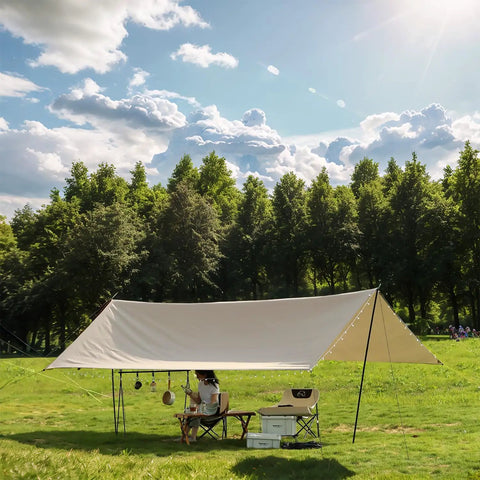 Adjustable Tarp Poles For Camping Tents And Canopies 0.6 Inch Diameter 80.7 Inch Length Extendable From 32 To 95 Inch