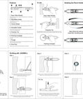 Contour Scribe Tool With Lock For Pencil For Woodworking, Precise Edge And Corner Measuring Profile Duplicator user guide instructions