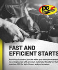 Person installing 12V Starter Motor Replacement For Lawn Mowers And Heavy Equipment Fits Briggs And Stratton, John Deere