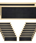 Bulk 20 Pack Black Beehive Medium Frames Unassembled, Wooden Frames With Plastic Beeswax Coated Foundations For Medium Super Box
